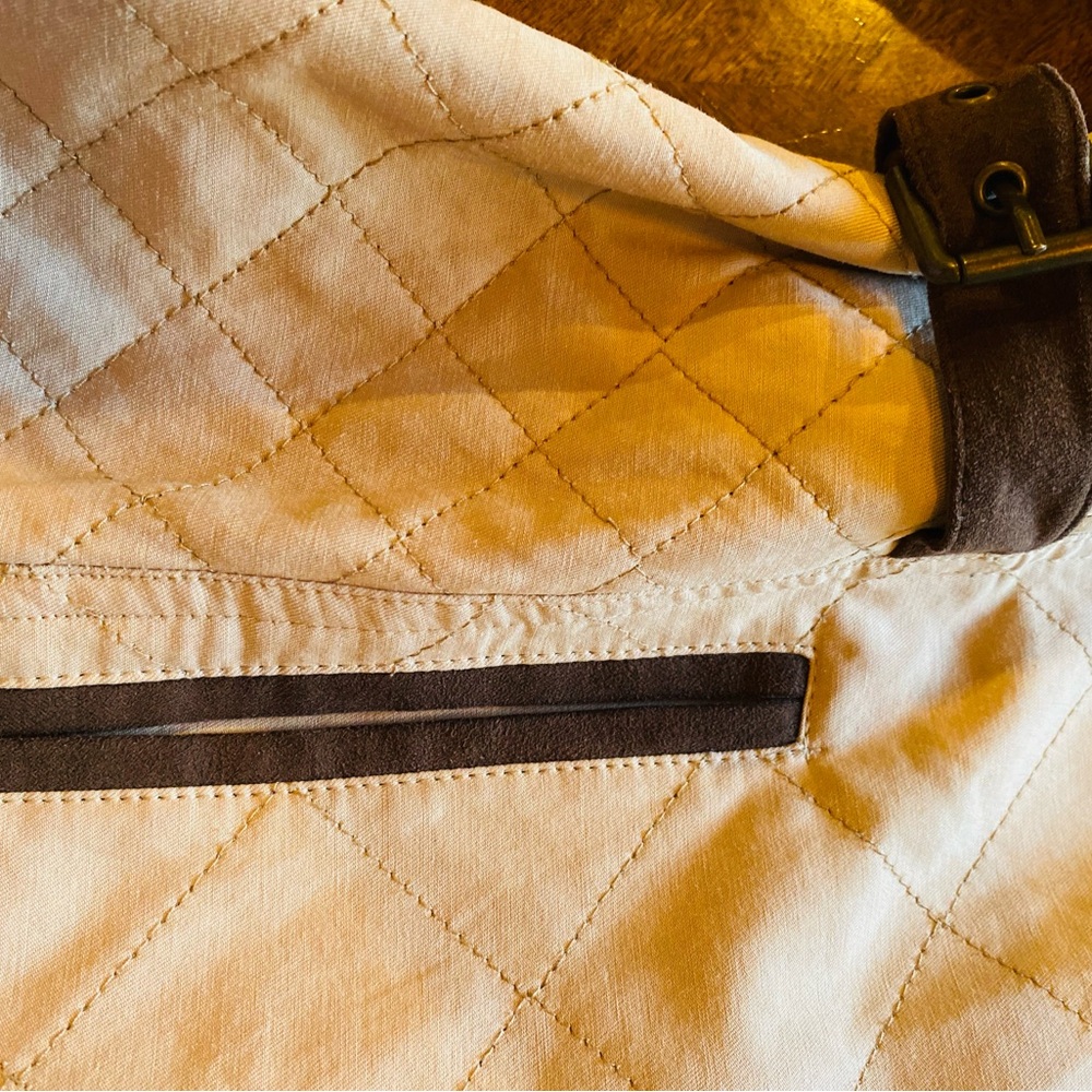 Pendleton Cream Utility Jacket With Brown Trim - image 2